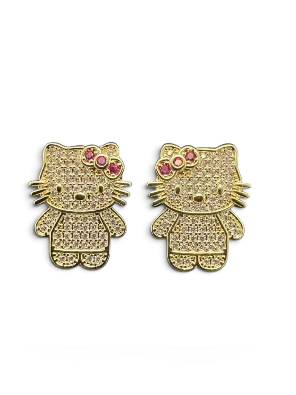 Hello Kitty Character Stainless Steel Stud Earrings